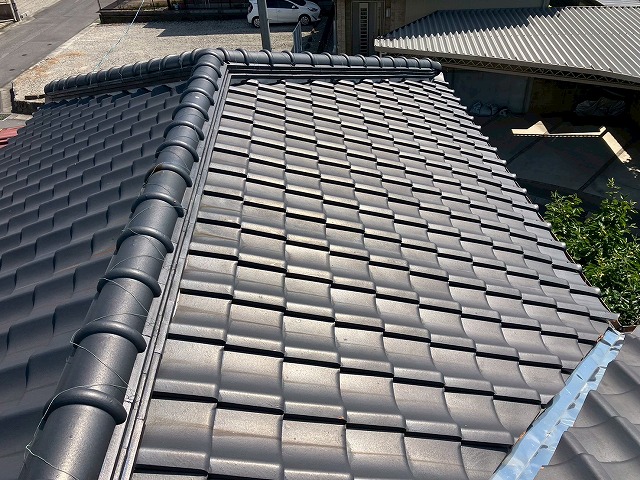 瓦屋根の状態確認